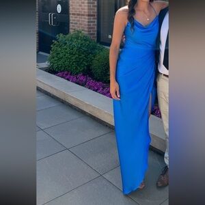 Vestique Vibrant Blue Maxi Dress